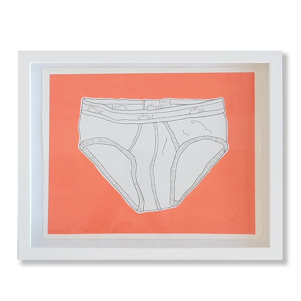 2(x)ist Brief, Size S on Punchy Orange