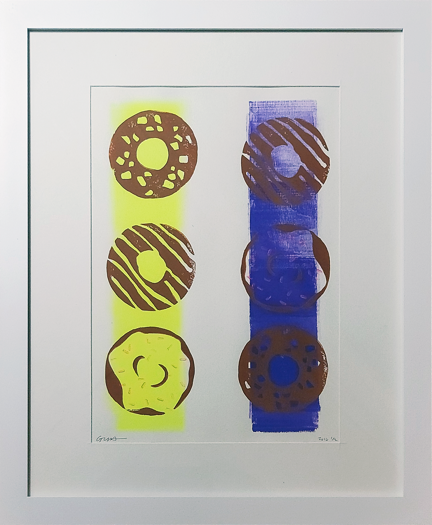 Donuts, Yellow and Purple