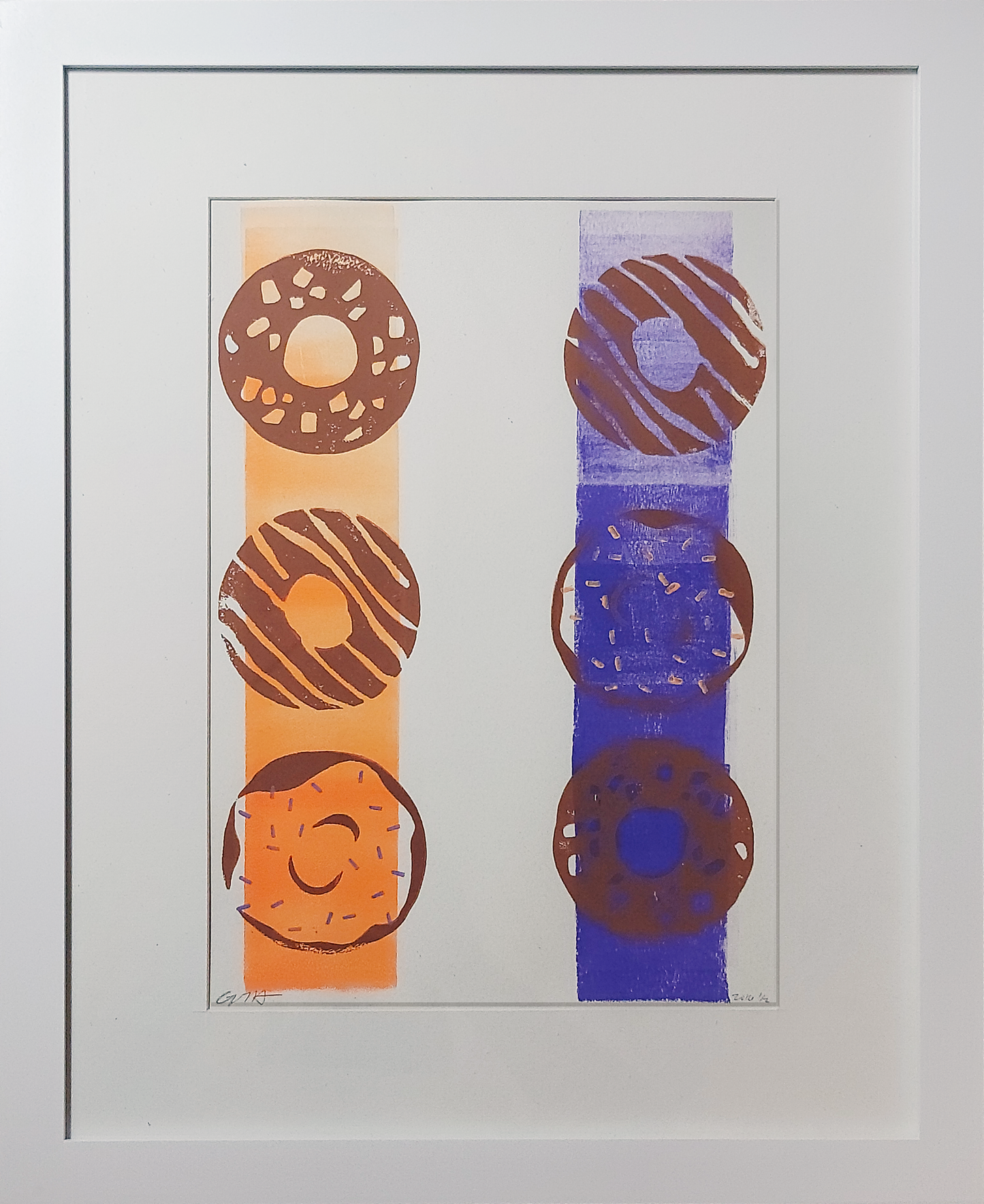 Donuts, Orange and Purple
