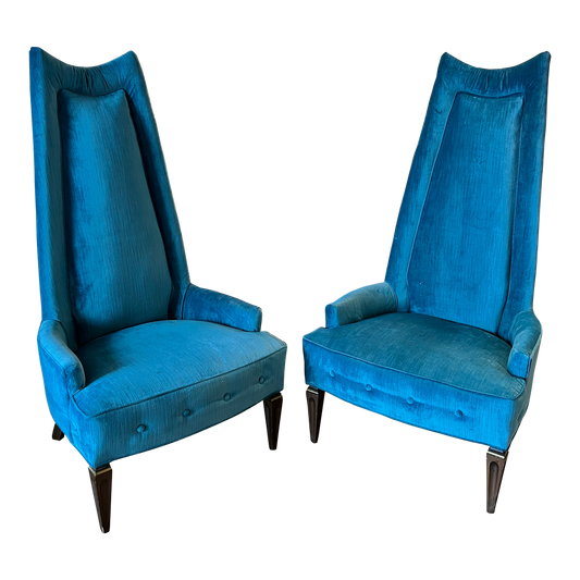 1966 Mid Century Throne Chairs - Set of 2