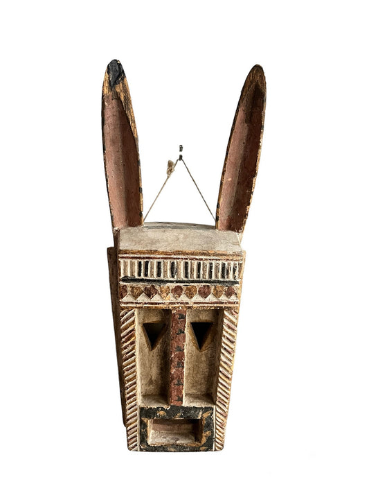 Vintage African Wooden Dogon Style Bunny Mask