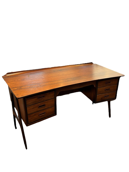 Midcentury Svend Age Madsen Rosewood Curved Desk