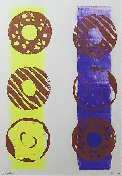 Donuts, Yellow and Purple
