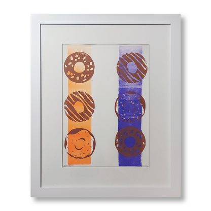 Donuts, Orange and Purple